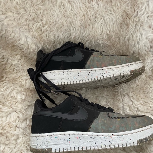 Nike Shoes - Nike Air Force 1 Black and Gray Low Crater Photon Dust Women's Sneakers size 8.5